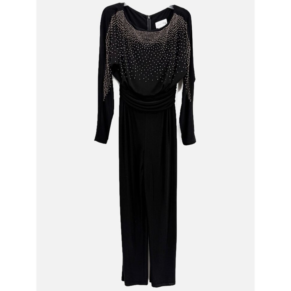 NEW JOSEPH RIBKOFF jumpsuit in black Sz 4 - Picture 2 of 14